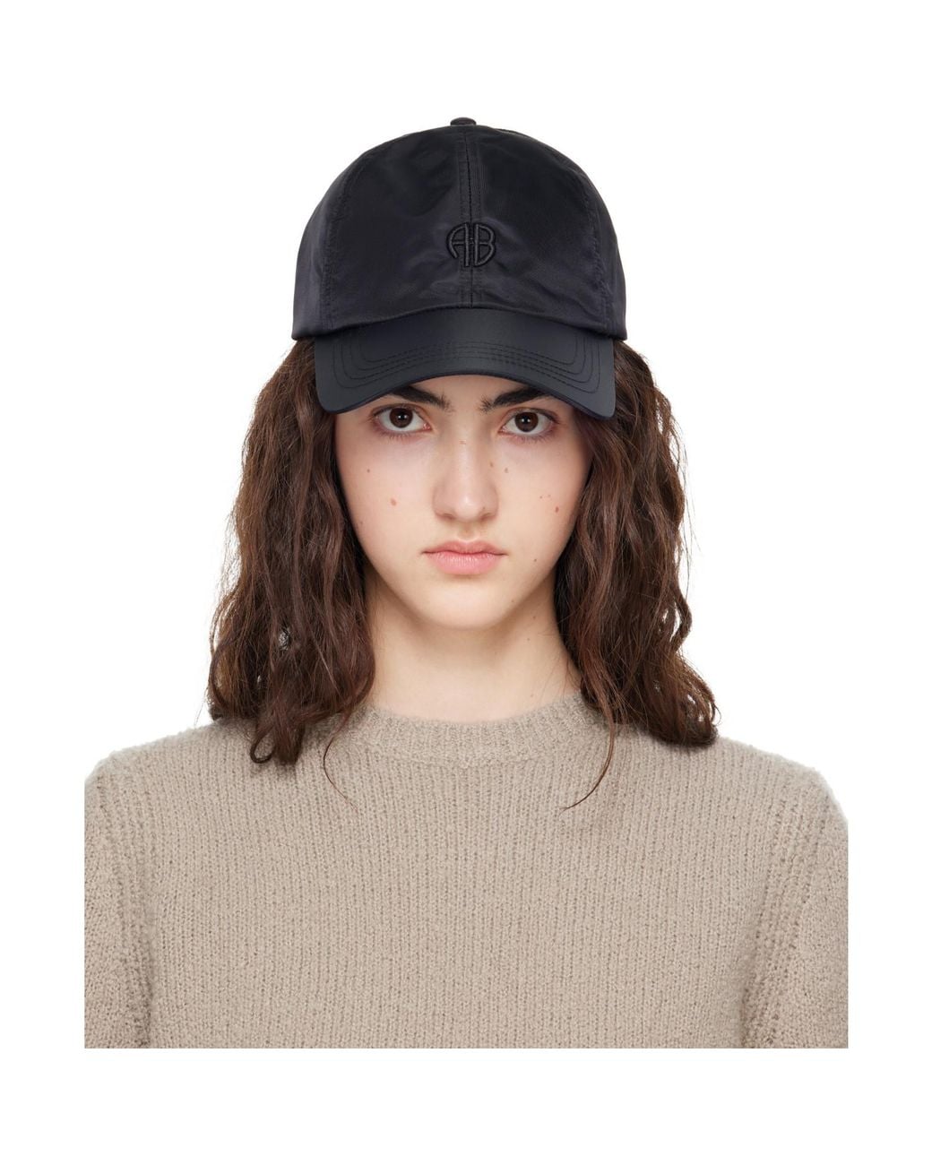 Anine Bing Gray Jeremy 'Ab' Baseball Cap