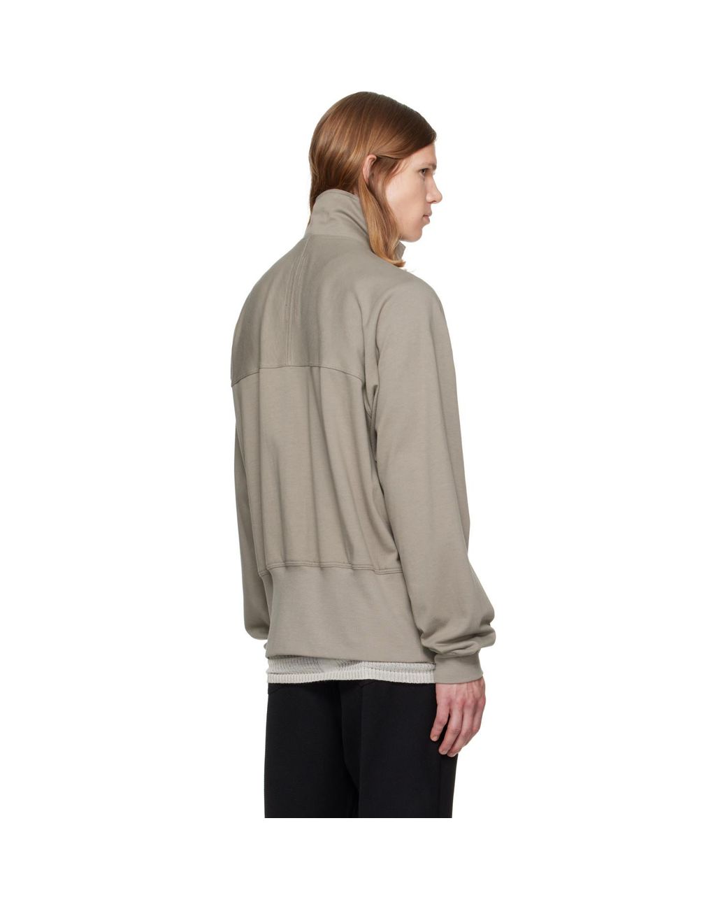 Rick Owens Gray Tower Zipfront Jogger Jacket for men