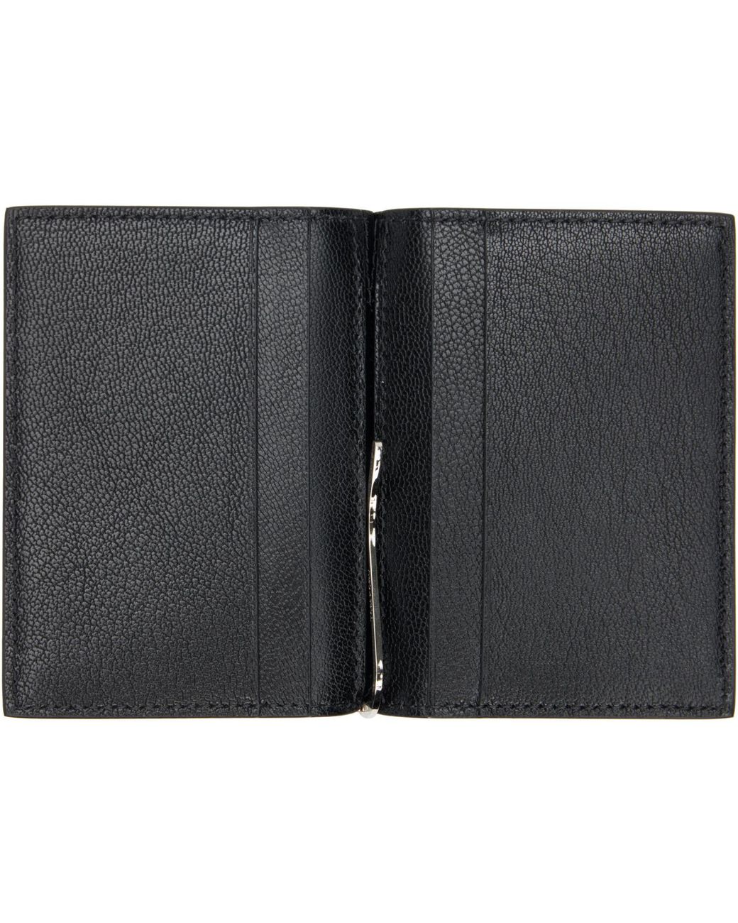 Tom Ford Black Elongated T Line Money Clip Card Holder for men