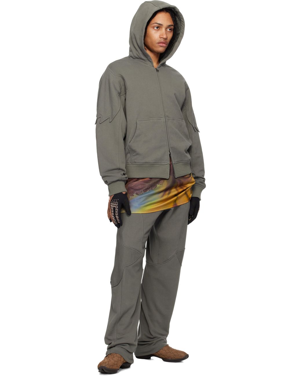 Kiko Kostadinov Fox Racing Edition Fox Sherpa Zip Fleece Hoodie in