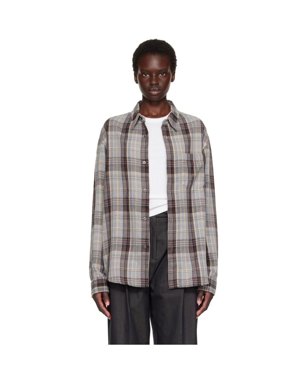 TONYWACK Gray Flannel Shirt