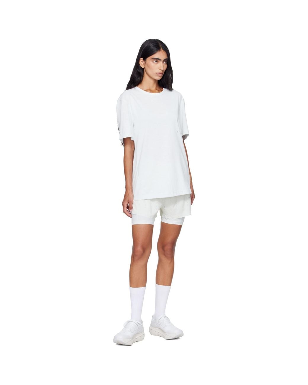 Post Archive Faction PAF White Off- On Edition Running T-Shirt