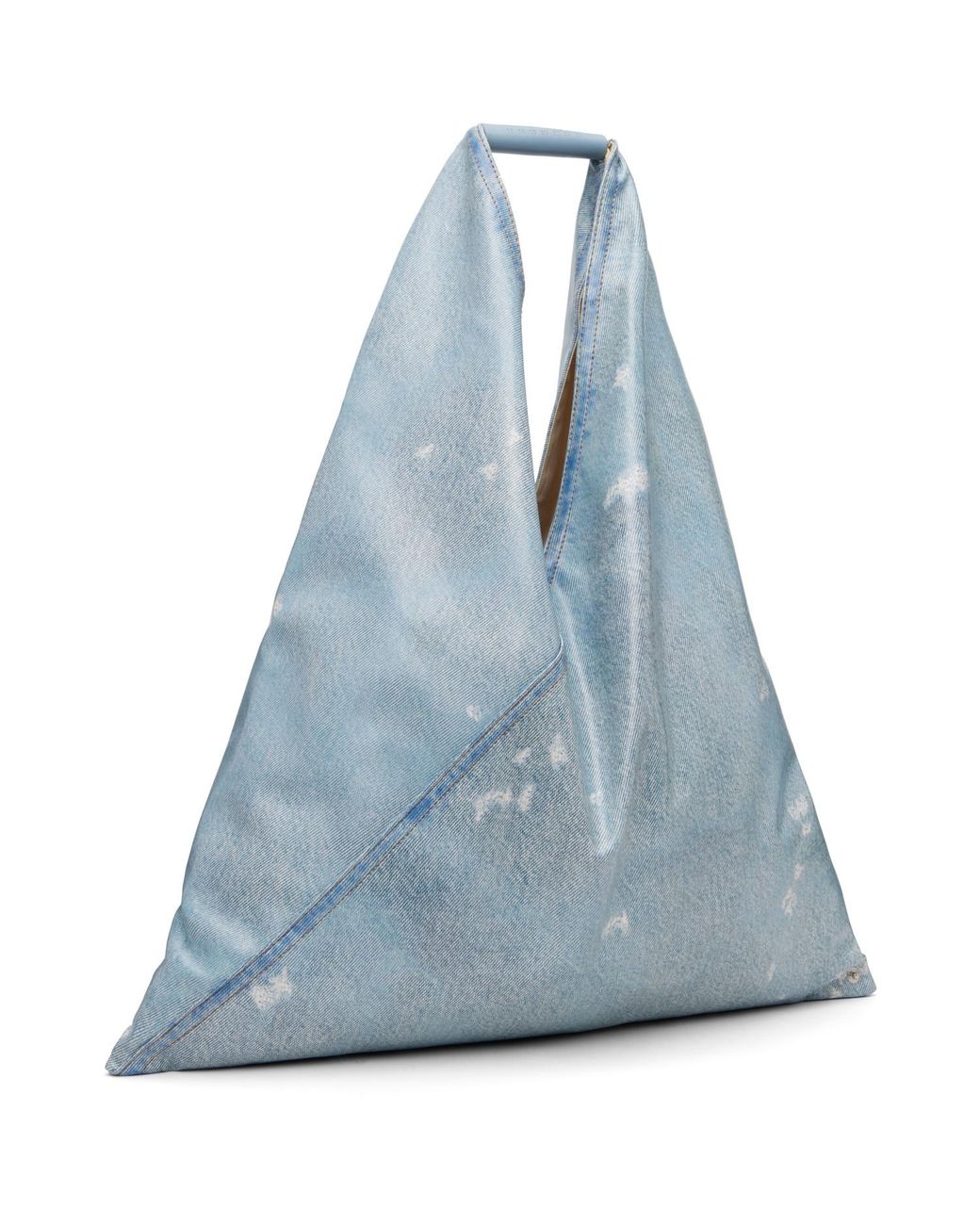 MM6 by Maison Margiela Blue Classic Triangle Tote