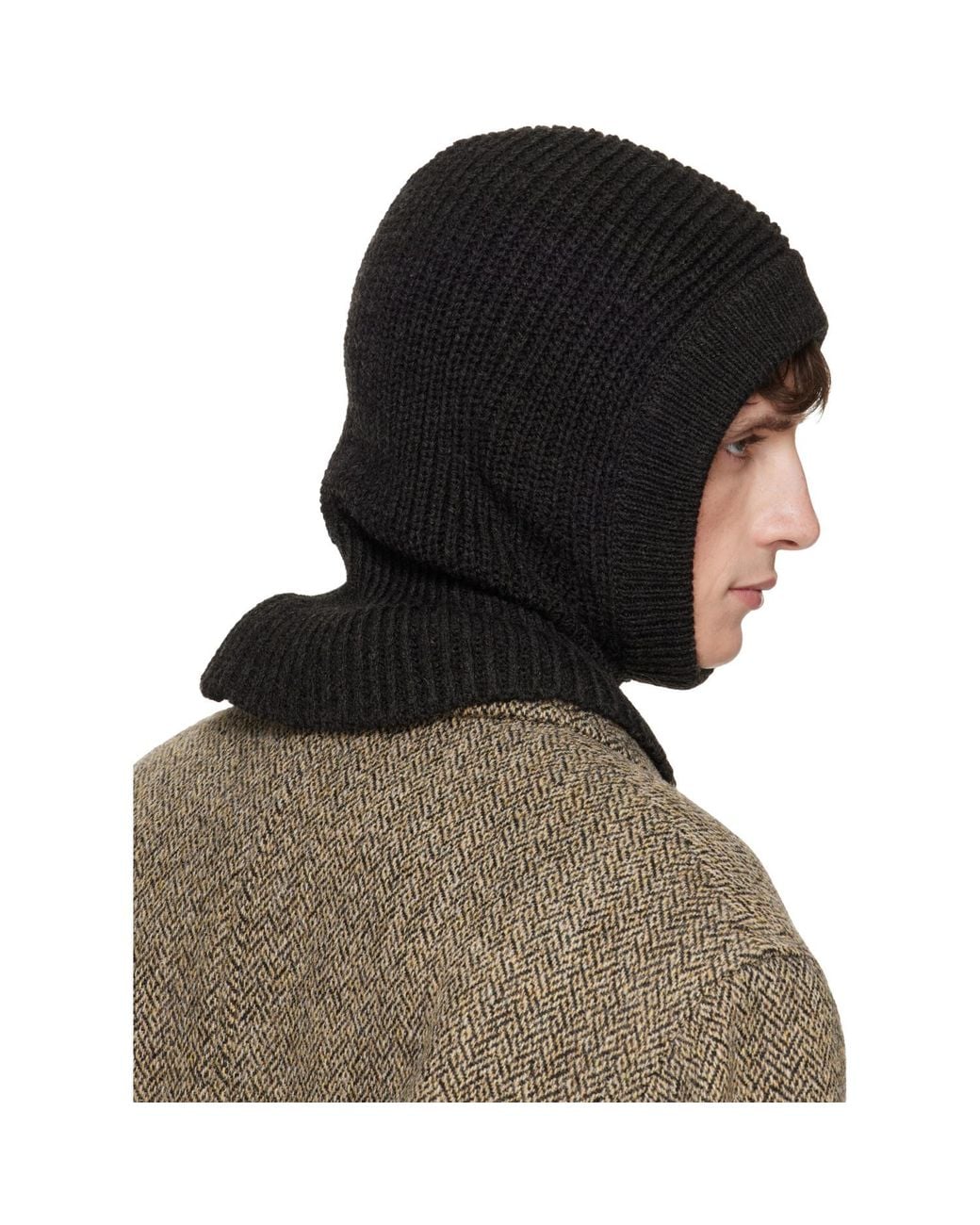 Lemaire Black Hood Balaclava for men