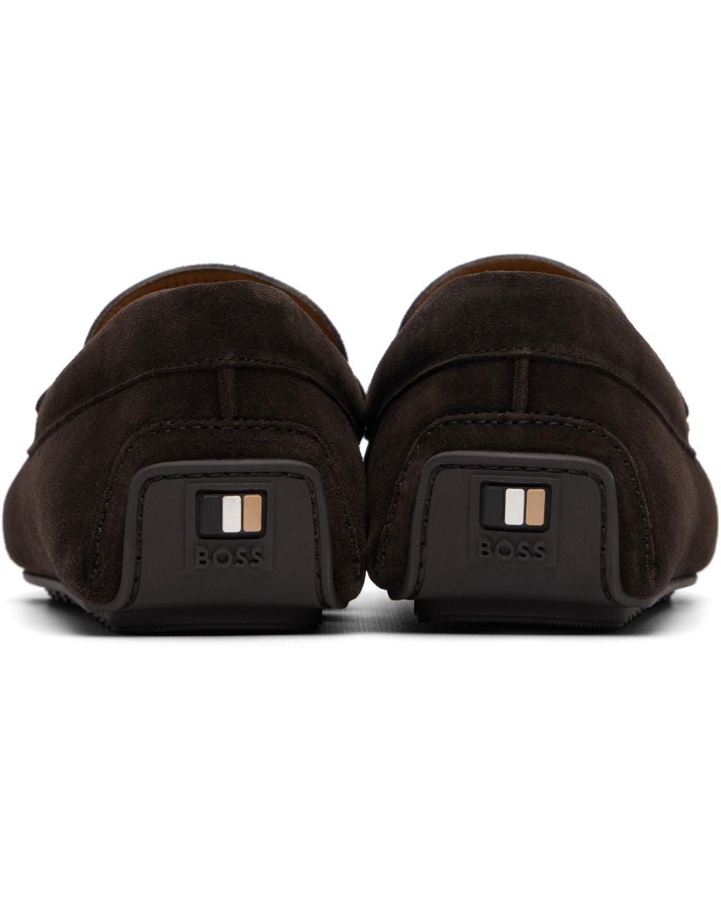 Boss Black Penny Trim Suede Loafers for men