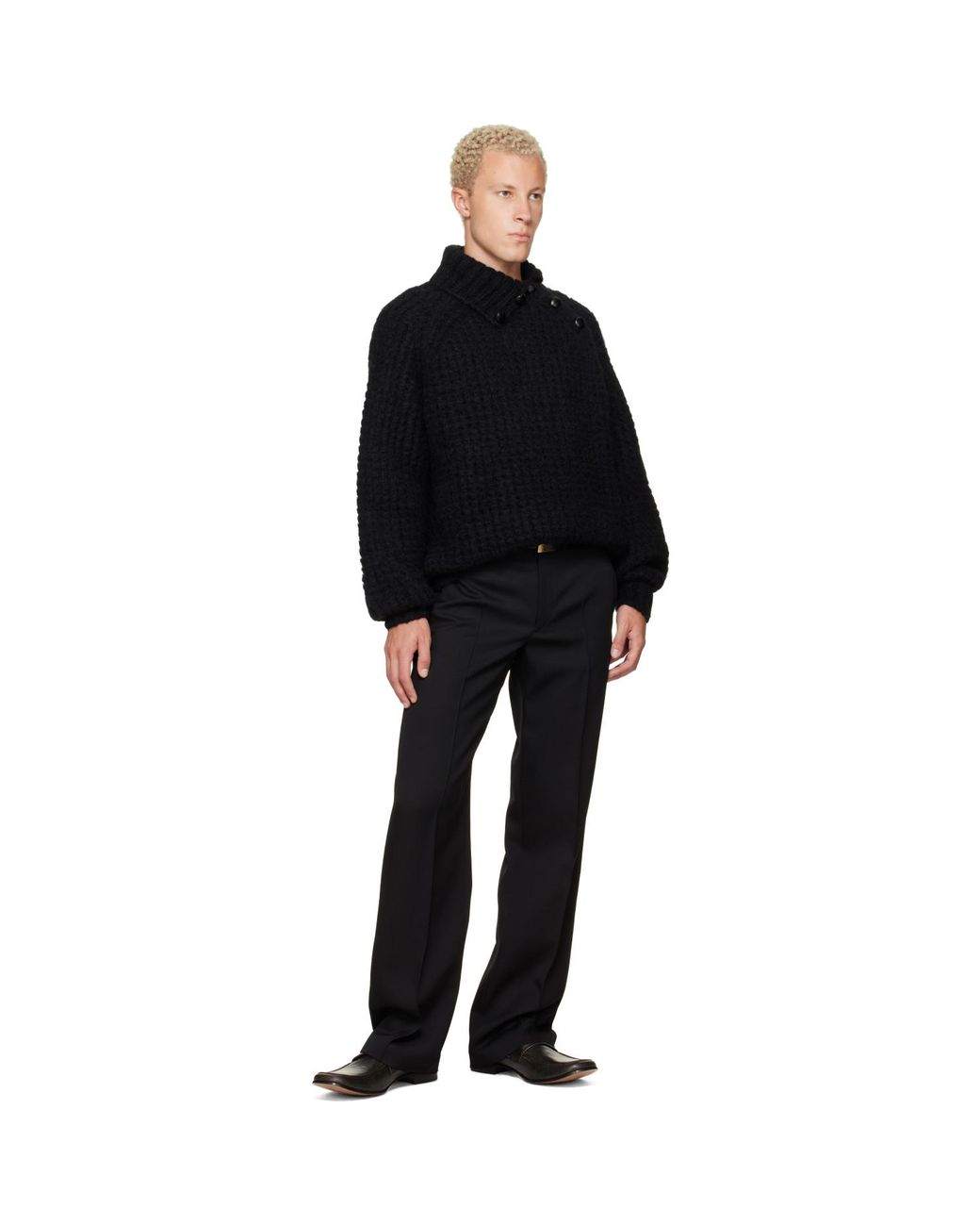 Isabel Marant Black Lyas Sweater for men
