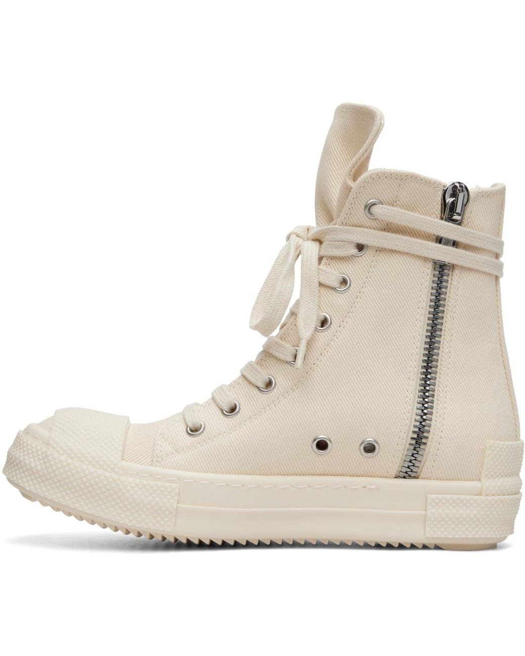 Rick Owens Natural Off- Tower Sneaks Sneakers