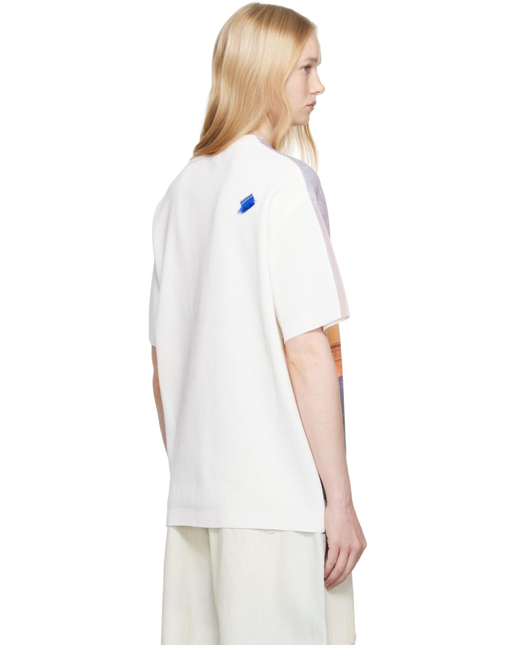 【ADERERROR】 Half Sleeve Knit Product. 60 ★ Semi Over Fit Adererror Half Sleeve Knit Product. 60 T-Shirt in Blue | Lyst