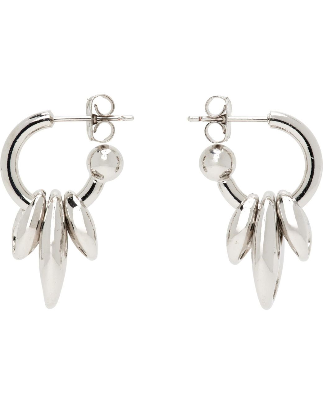 Justine Clenquet Metallic Akari Earrings for men