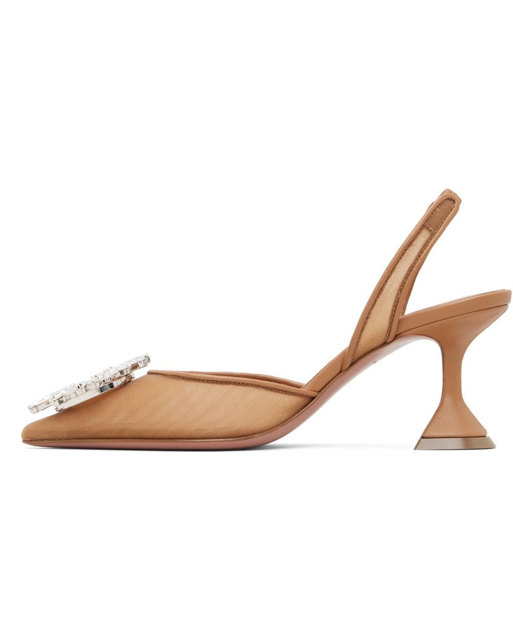 AMINA MUADDI Black Begum Mesh Sling 70 Heels