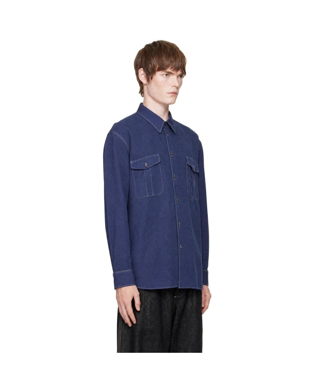 Studio Nicholson Blue Louro Shirt for men