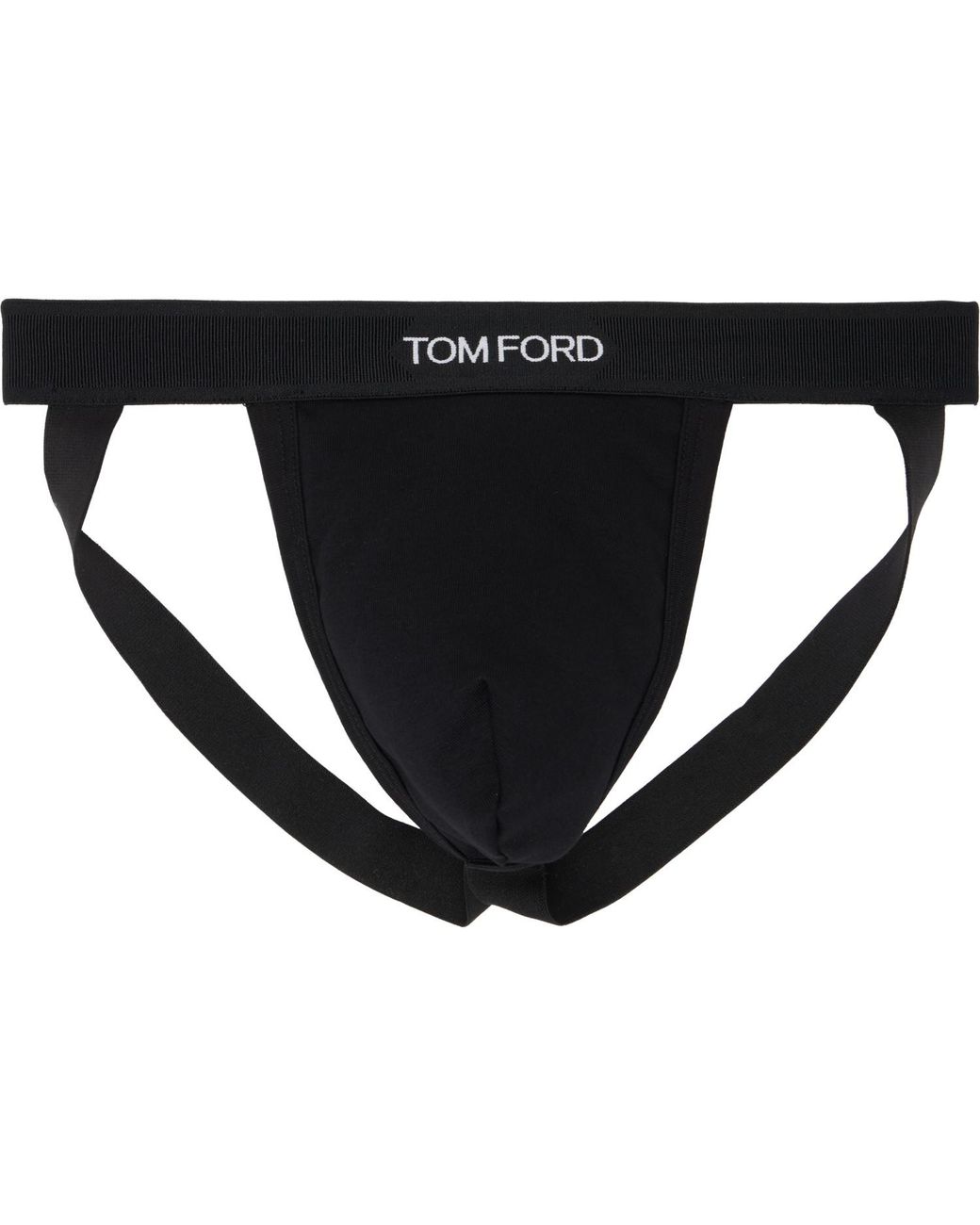 Tom Ford Black Classic Jock Strap for men