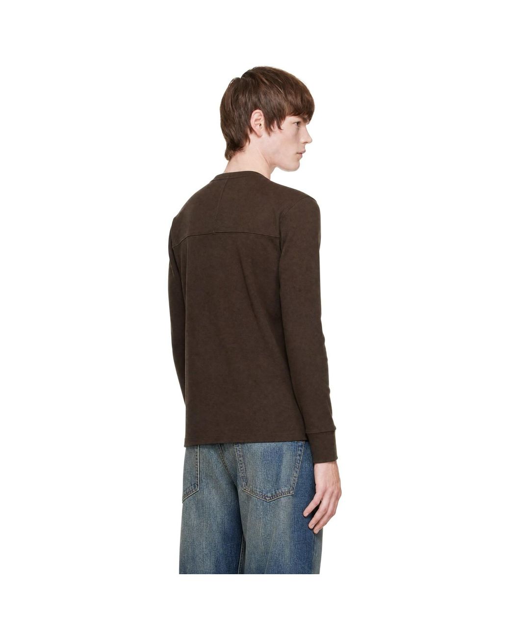 Raimundo Langlois Brown Ssense Exclusive Long Sleeve Football T-Shirt for men