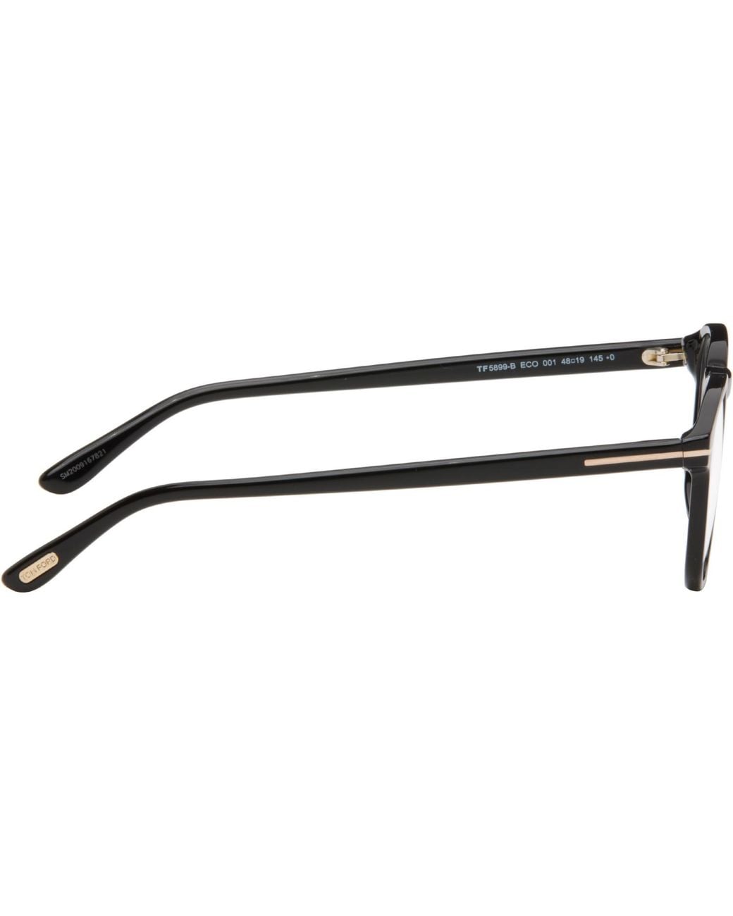 Tom Ford Black Round Glasses for men