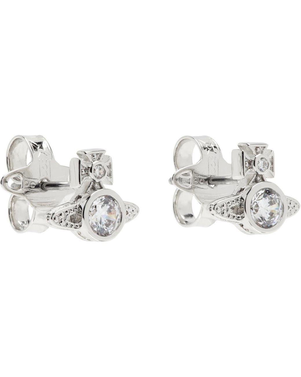 Vivienne Westwood Metallic London Orb Earrings for men