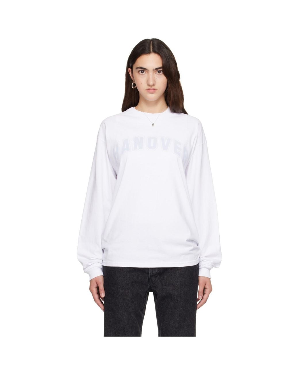 Hanover White '' Long Sleeve T-shirt