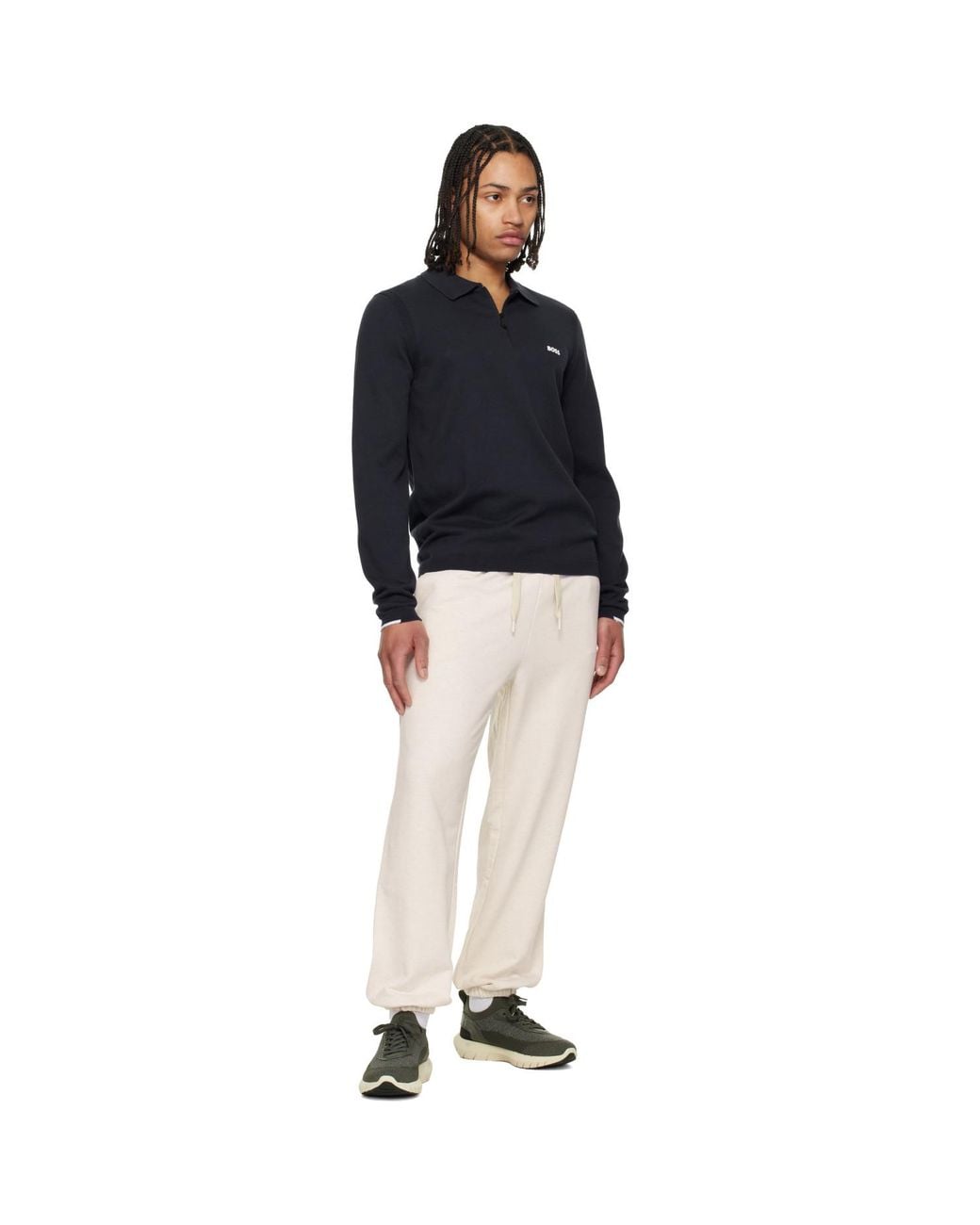 Boss Black Khaki -Motion' Sneakers for men