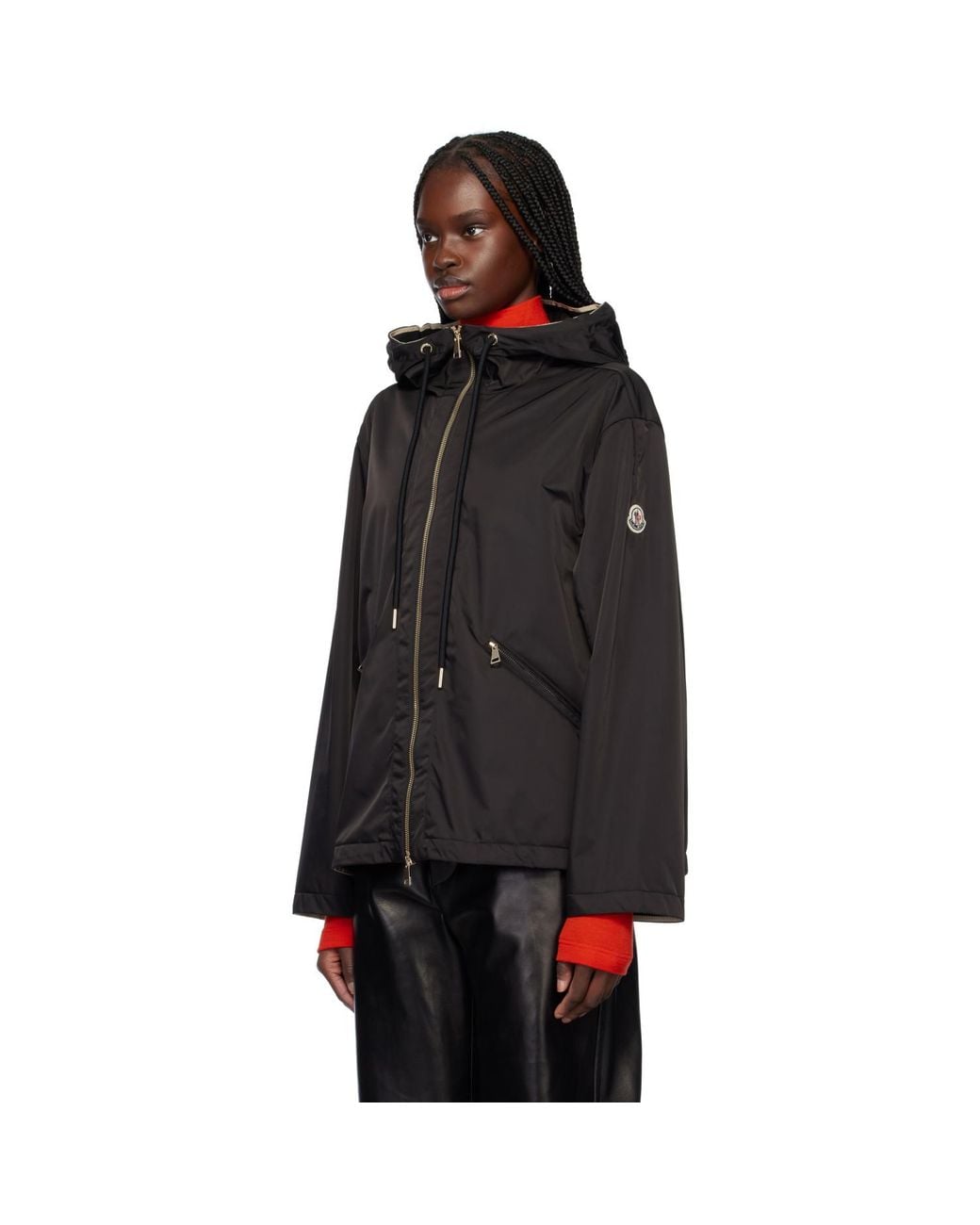 Moncler Black Cassiopea Hooded Jacket