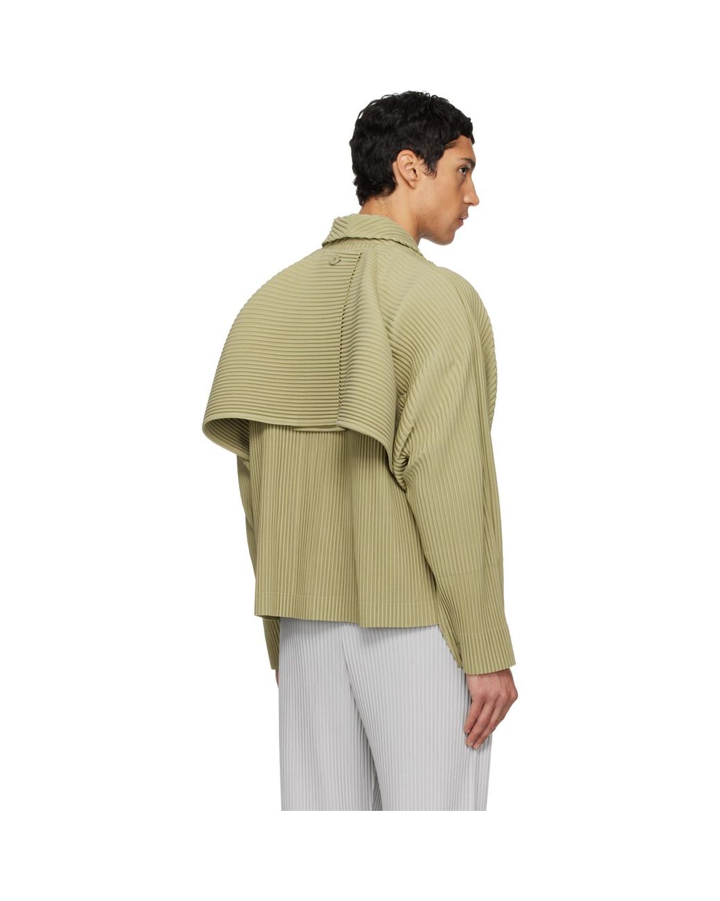 Homme Plissé Issey Miyake 'Cover And Fold' Jacket in Green for Men