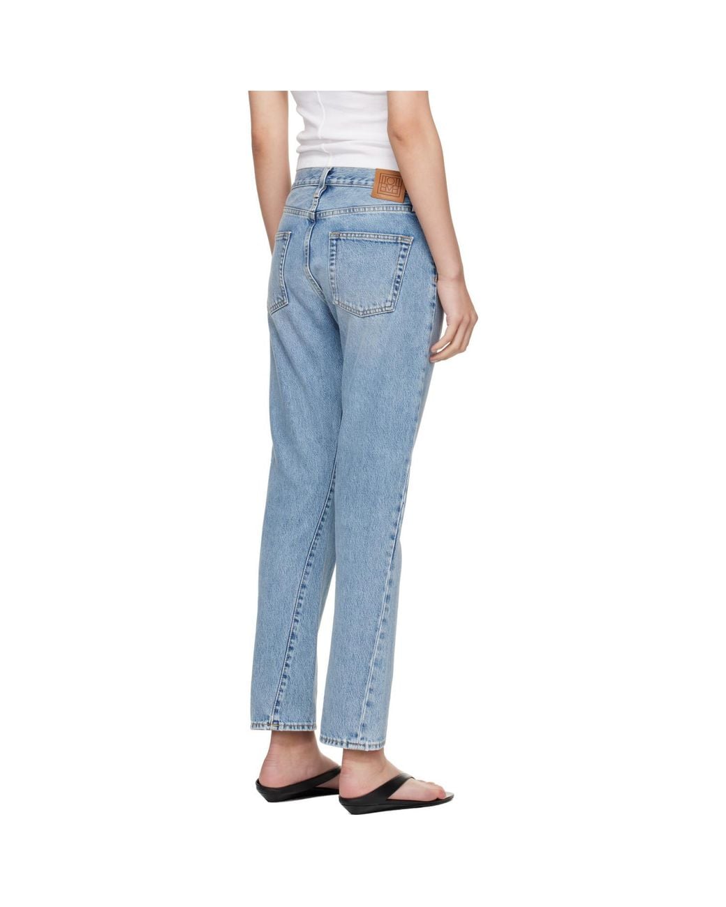 Totême Blue Twisted Seam Jeans