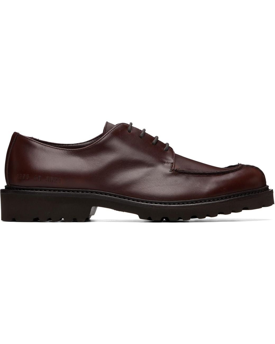 Common Projects Brown Apron Derbys for men