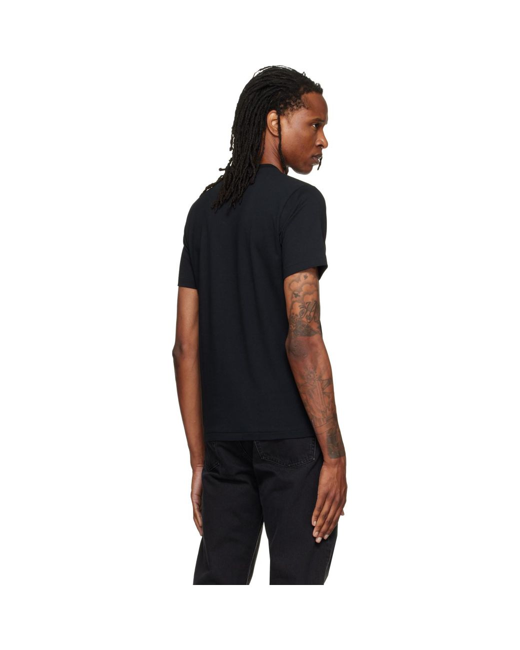 A Bathing Ape Black Color Camo 'Milo Shark' Fzh T-Shirt for men