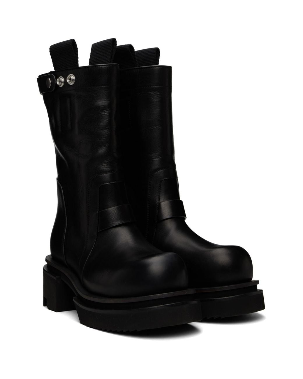 Rick Owens Black Tower Pull On Bogun Boots