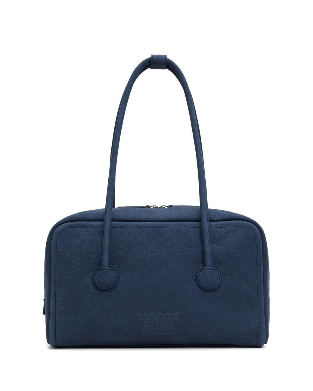 MARGE SHERWOOD Blue Soft Boston Bag