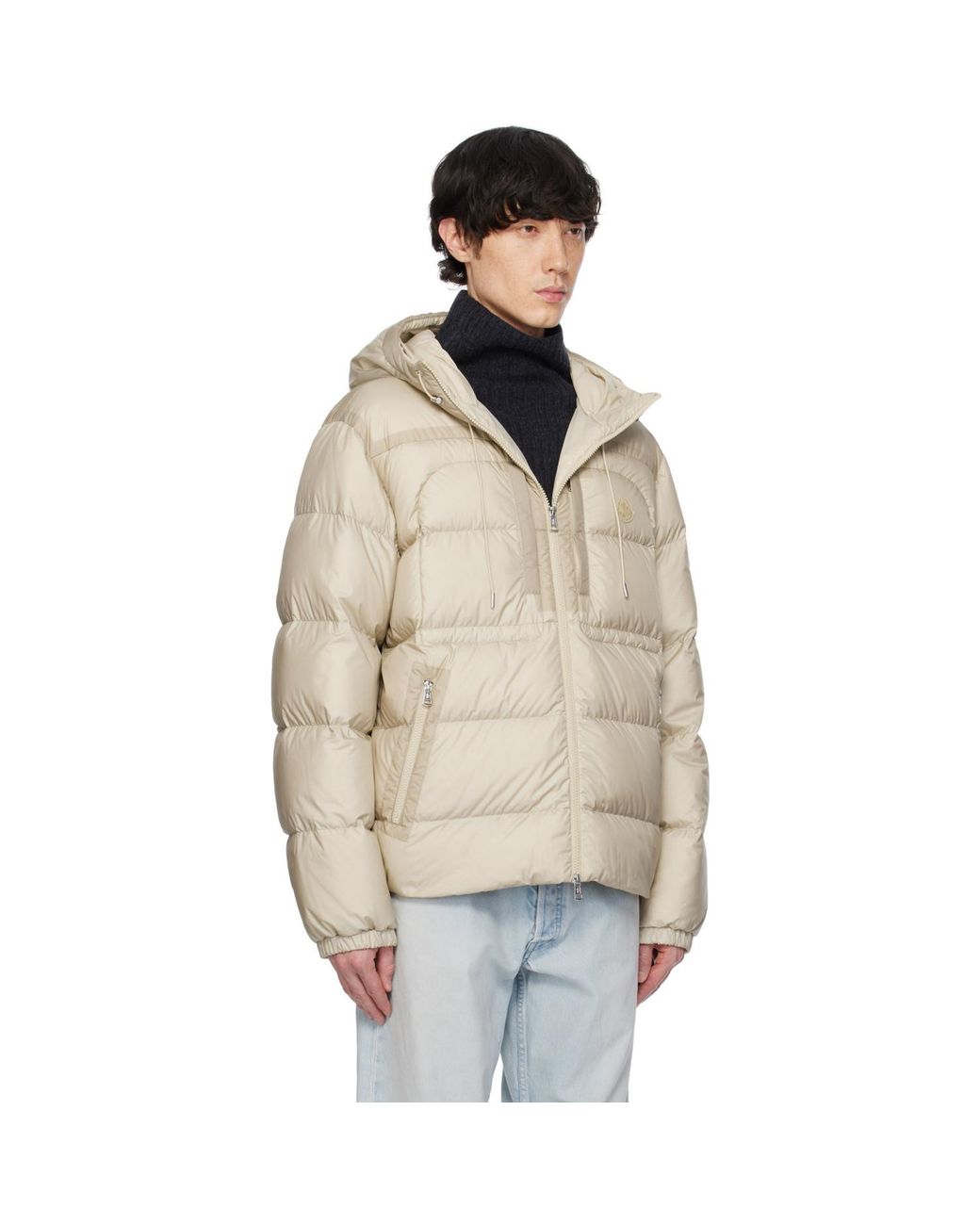 Moncler Natural Archivio Creativo Orfet Down Jacket for men
