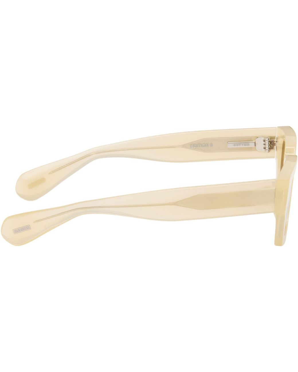 Jil Sander Black Off- Oliver Peoples 'Edition 6' Rectangular Sunglasses