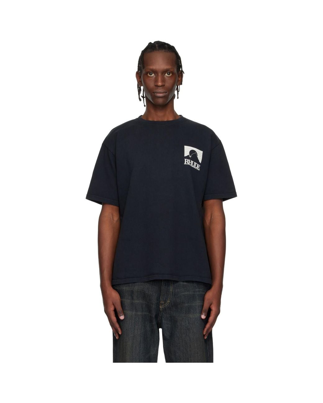 Rhude Black Moonlight Pack T-Shirt for men