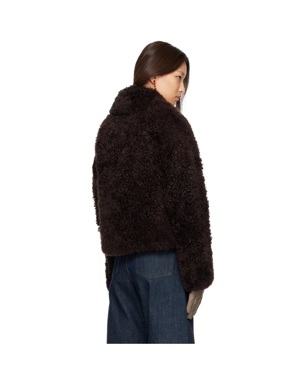Yves Salomon Black Lambskin Merino Jacket