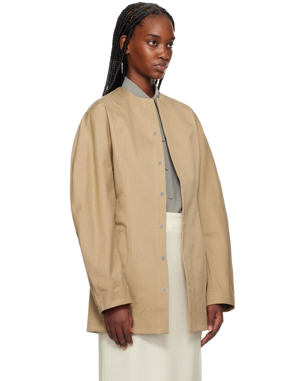 貴重サイズ5 AURALEE WASHED FINX LONG COAT Washed Finx Chambray Trench Coat – La Garçonne