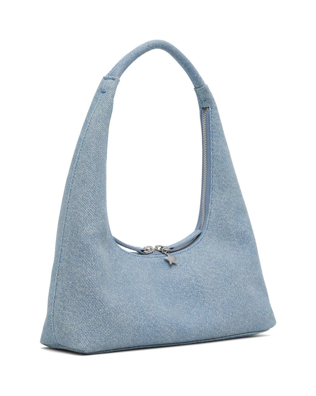 MARGE SHERWOOD Blue Leather Shoulder Bag