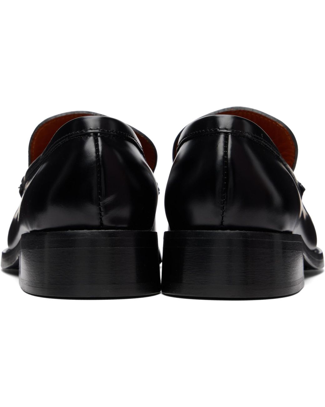 Acne Black Leather Loafers