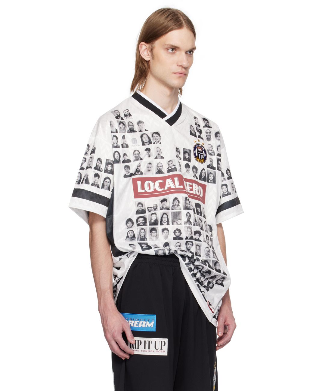 Martine Rose Printed 'Local Hero' Football Jersey in White for Men