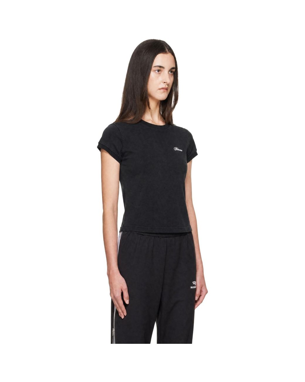 Vetements Black 'Femme' Fitted T-Shirt