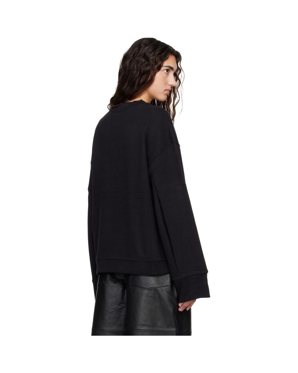 Frankie Shop Black Talia Sweatshirt
