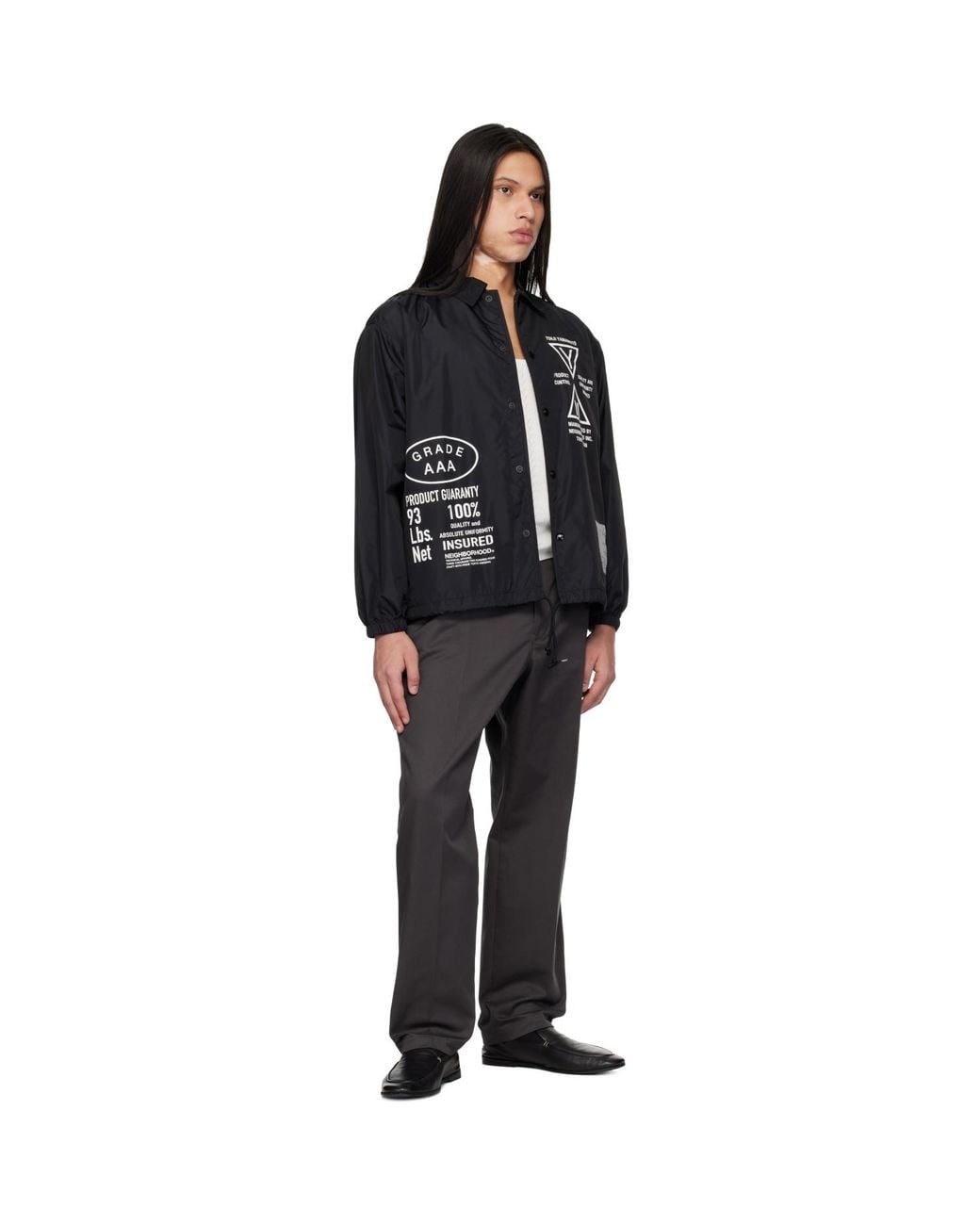 Yohji Yamamoto Black Neighborhood Edition Windbreaker Jacket for men