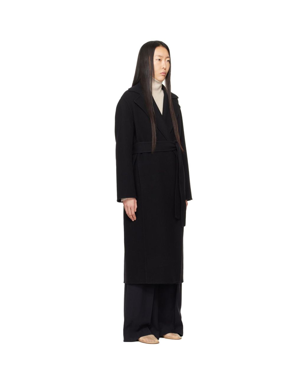 The Row Black Malika Coat