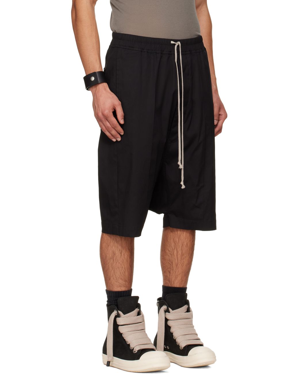 Rick Owens Black Temple Rick S Pods Shorts for men