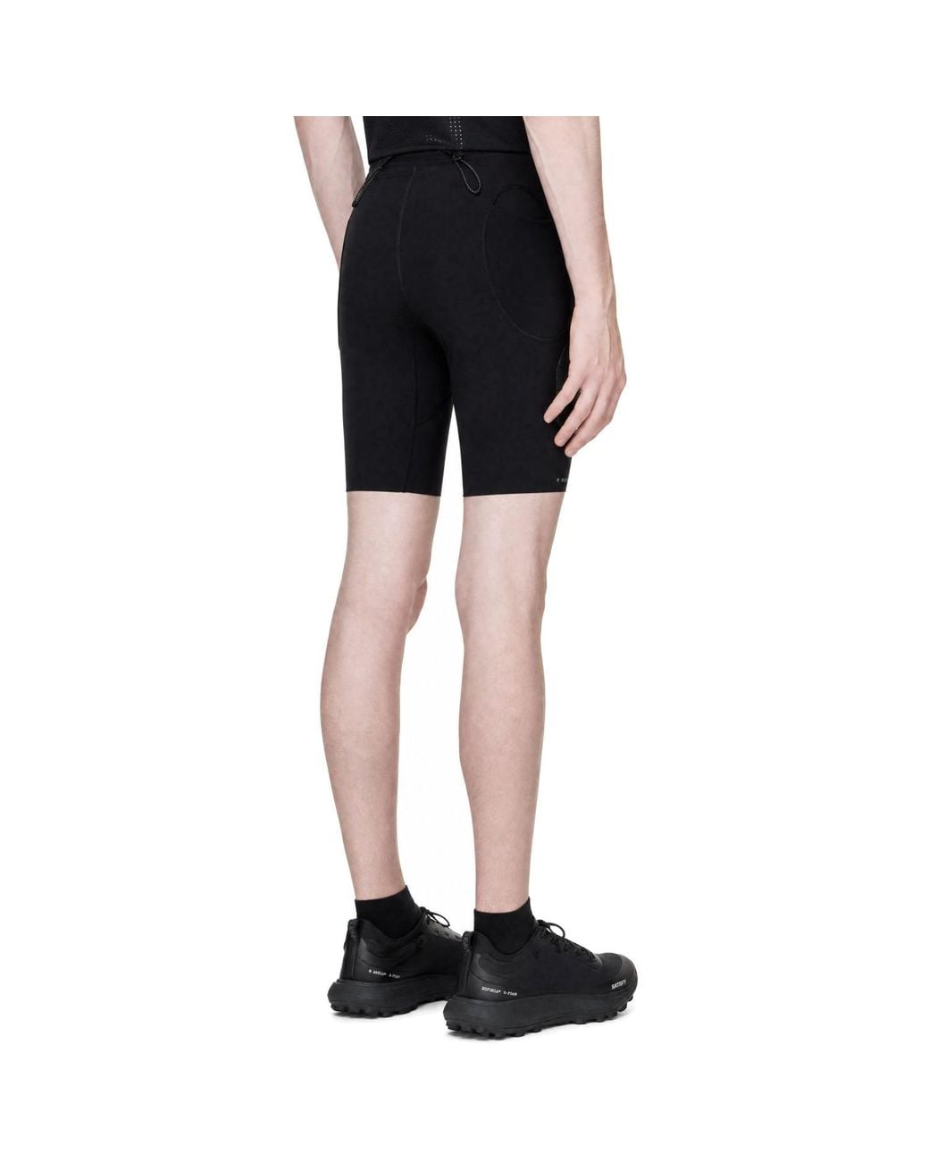 Satisfy Black Techsilk Evo 9 Half Tights Shorts for men