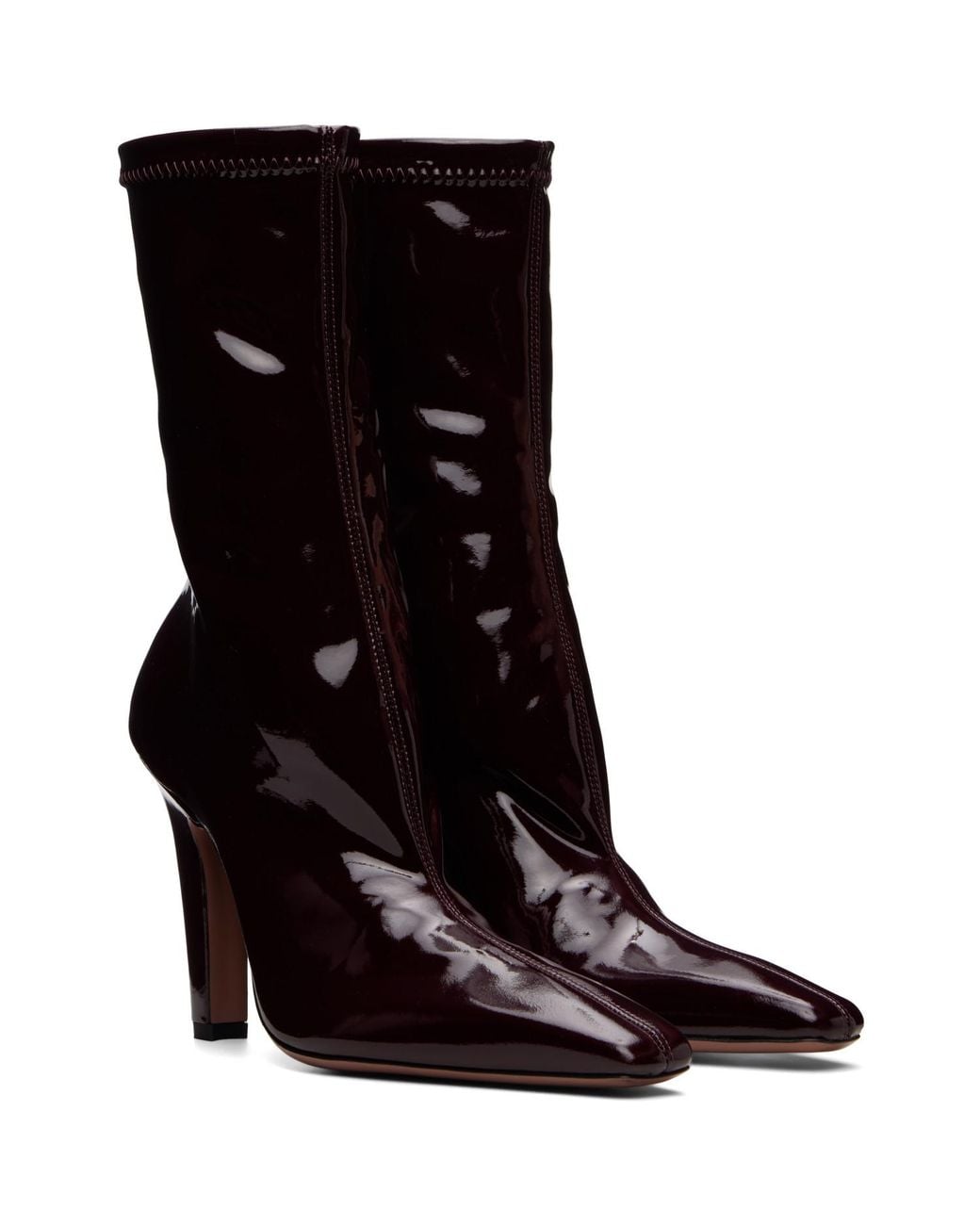 Paris Texas Black Burgundy Belle 75Mm Ankle Boots