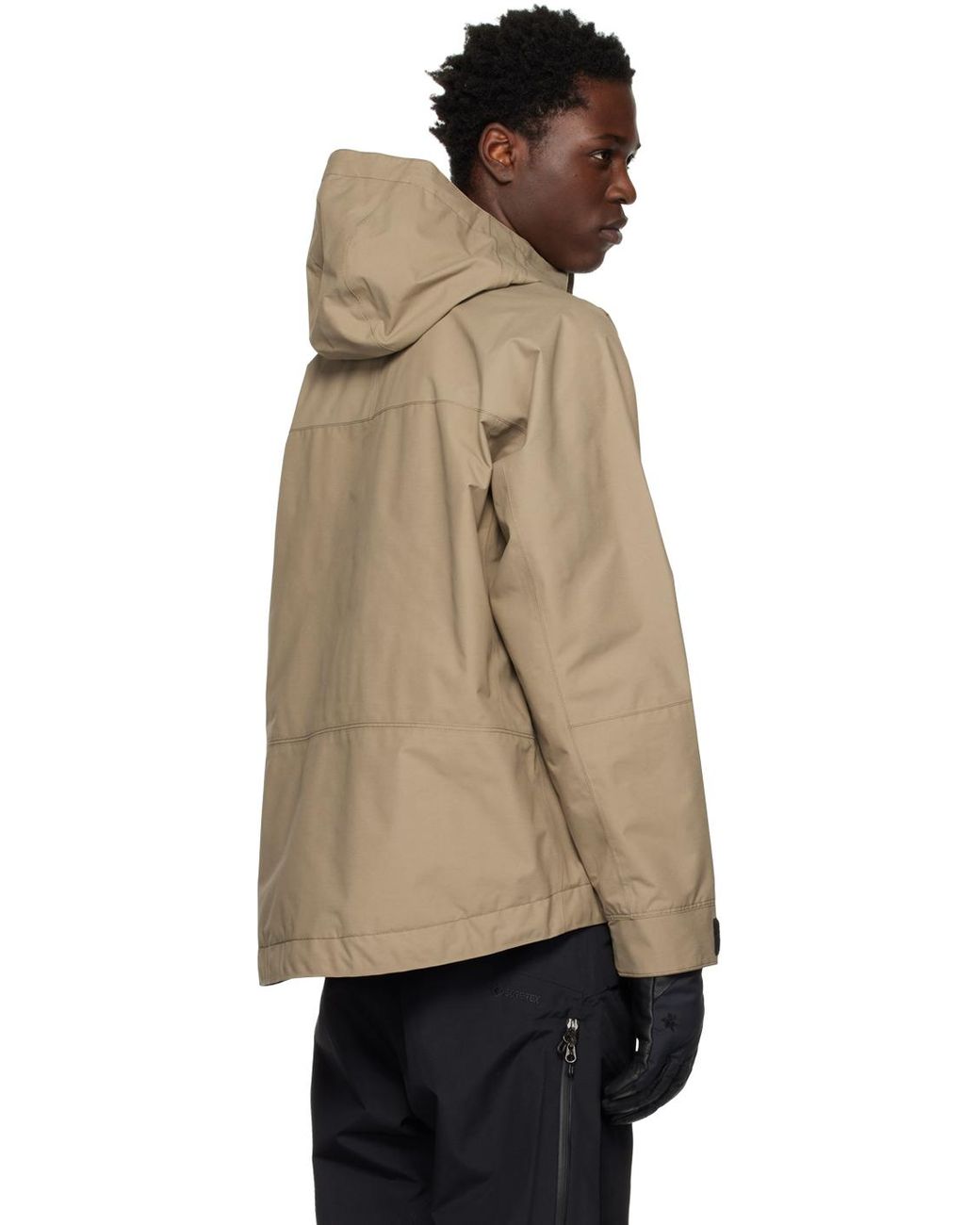 Goldwin Win Taupe Pertex Unlimited 2l Jacket in Black for Men