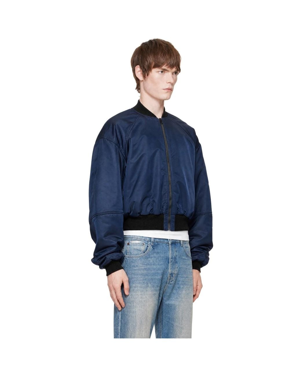 HYACYN Blue Laminim Jacket for men