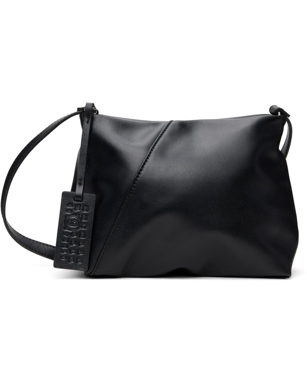 MM6 by Maison Margiela Black Folded Shoulder Bag for men