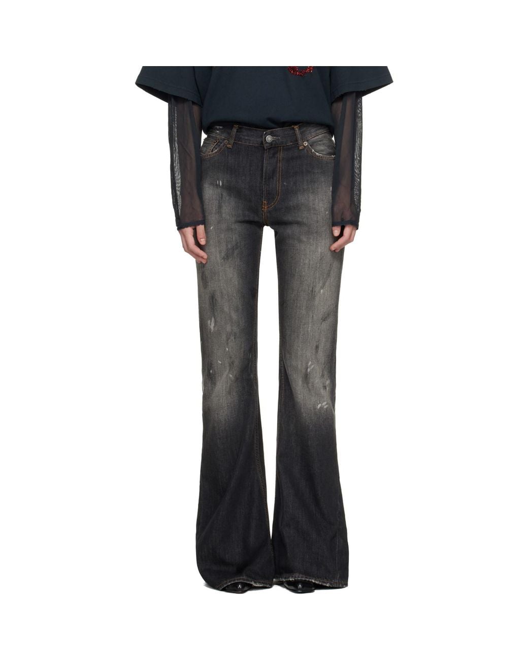Acne Black 2025F Fitted Jeans