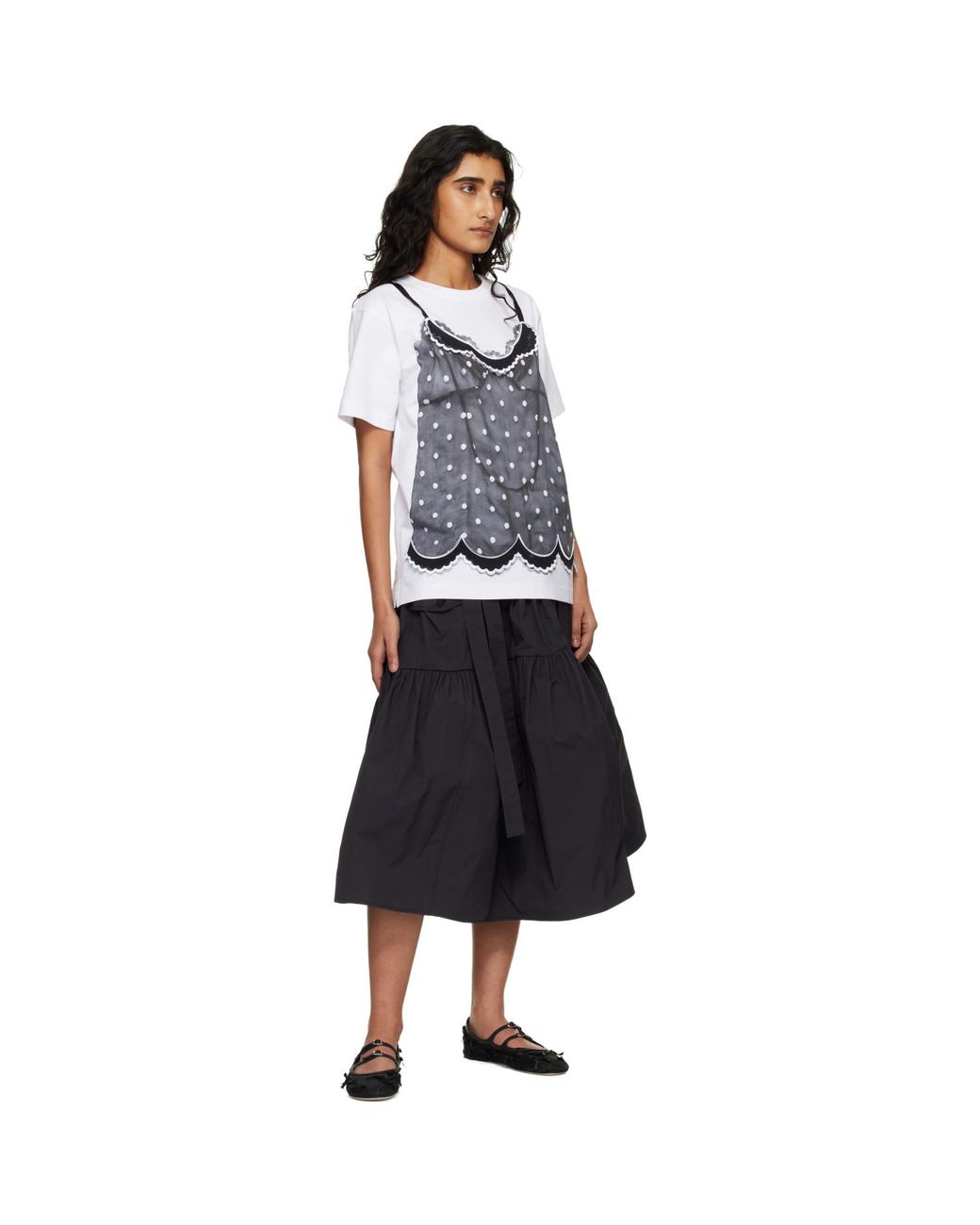 Marc Jacobs Gray Trompe L'Oeil Cami T-Shirt