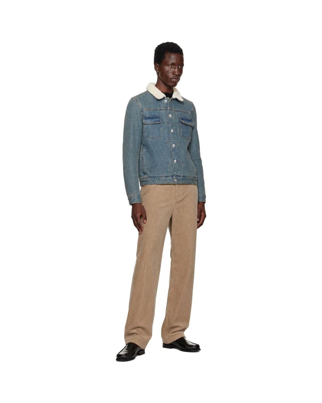 A.P.C. Blue Justin Denim Jacket for men