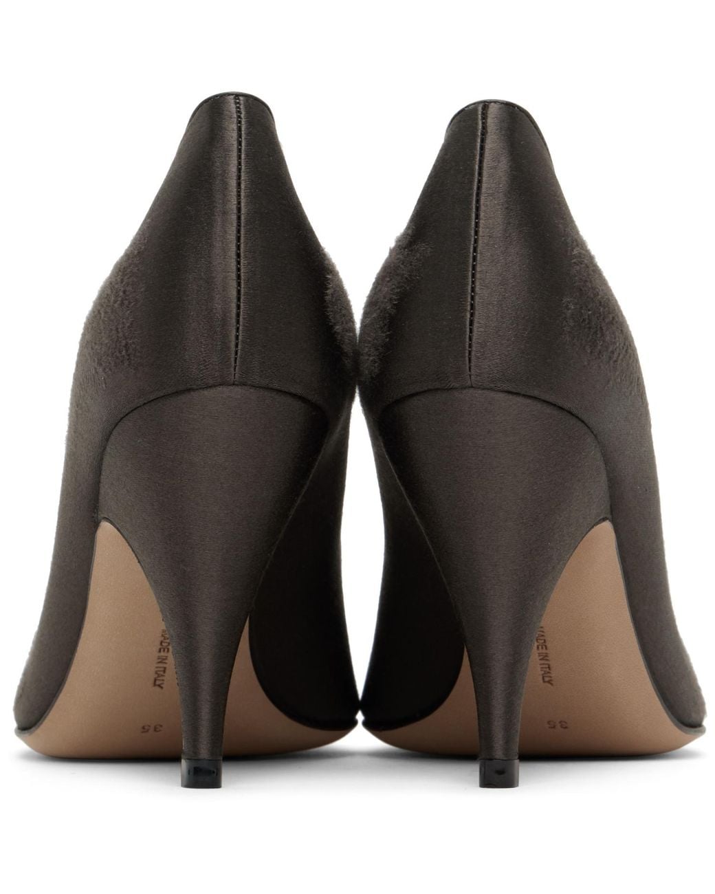 The Row Black Liisa Heels
